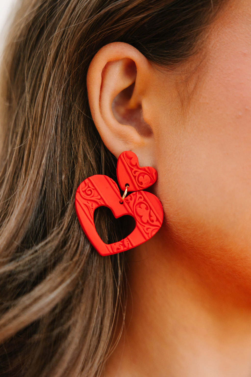 Buy Jon Richard Red Silver Plated Red Dancing Heart Drop Earrings from Next  India